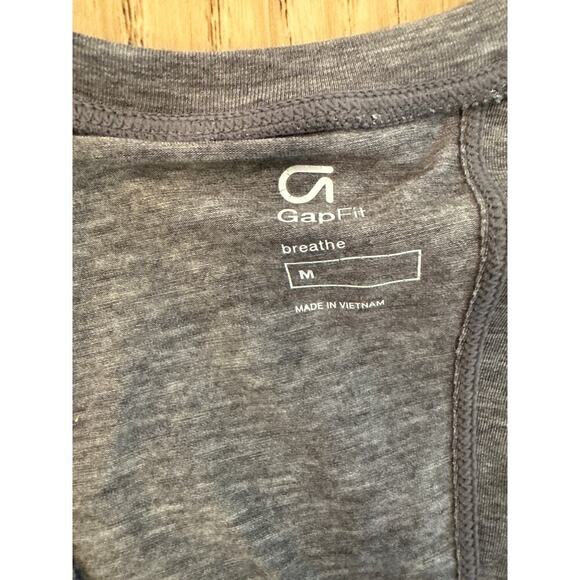 Gap FIt Tank Top Twisted open Back Gray Womens Medium - Picture 3 of 5